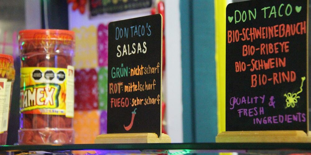 Hausgemachte Salsas | Don Taco, mexikanischer Take Away mit Bar, Street Food, 1070 Wien